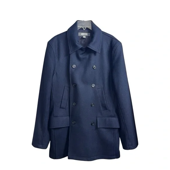 Kenneth Cole Reaction (EUC) Men’s Wool Blend Coat Size Large - Picture 3 of 8